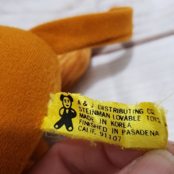 Vintage Steinman Kitshy Lion 7" Plush Stuffed Animal Crown A&J Distributing 70s - Picture 7 of 9